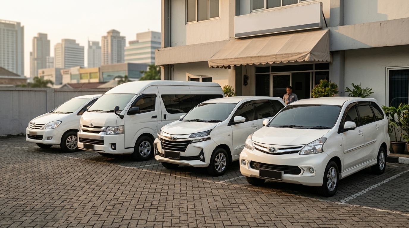 pilihan mobil rental Kebon Jeruk lengkap dari Avanza hingga Hiace