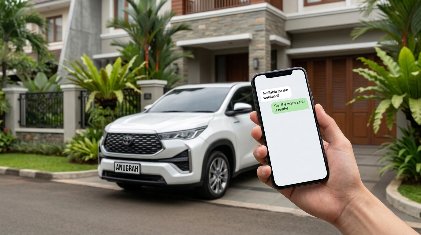 cara booking rental mobil Cilandak via WhatsApp
