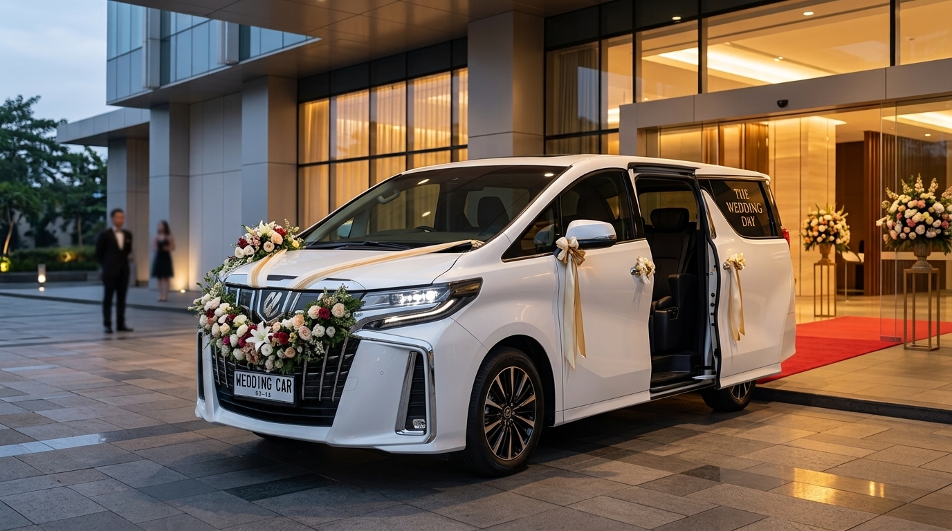 wedding car rental mobil Ciracas untuk pernikahan di Cibubur