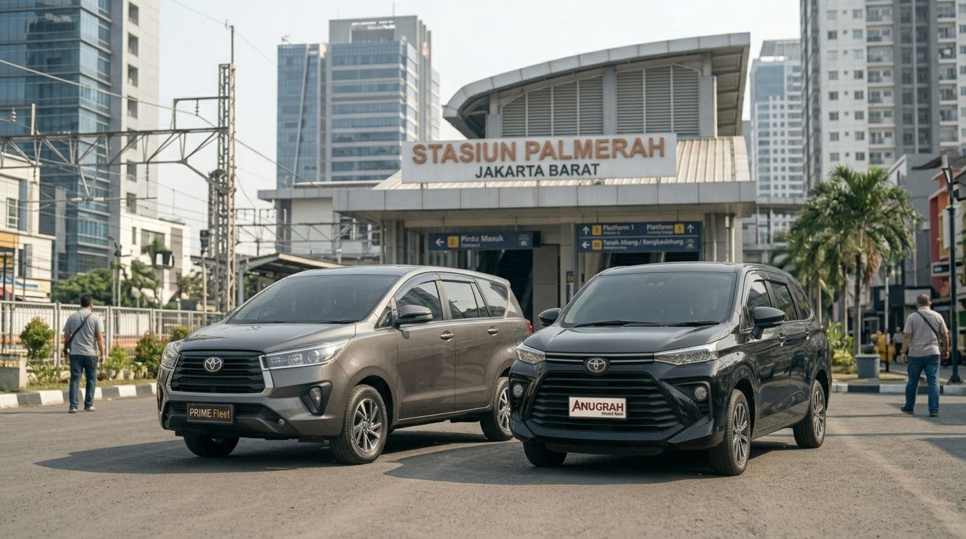 rental mobil Palmerah dekat Stasiun Palmerah Jakarta Barat
