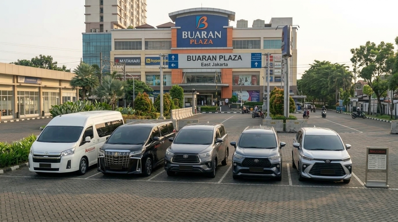 sewa mobil dekat Buaran Plaza, armada lengkap Anugrah Rental