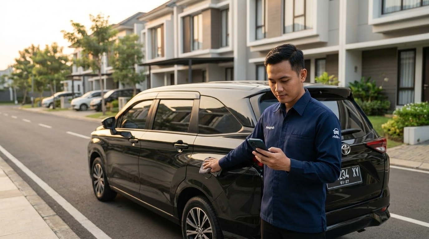 Persewaan mobil Setu dengan sopir profesional yang siap jemput di alamat pelanggan