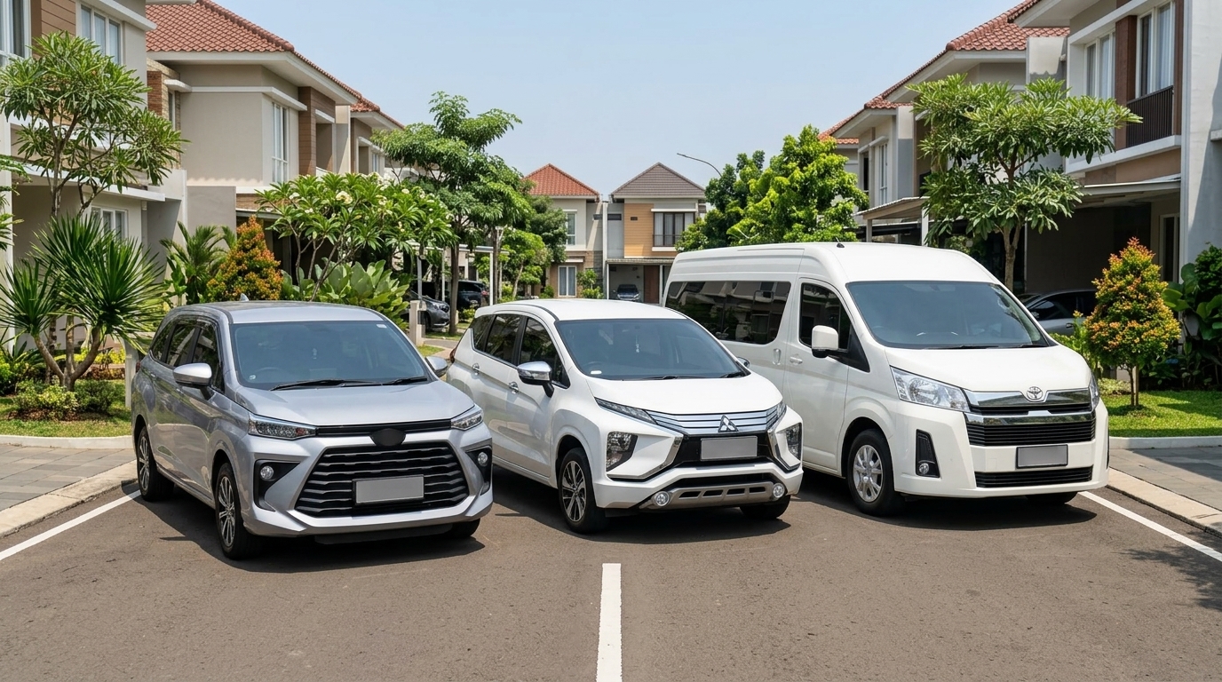 Sewa mobil harian Setu dengan pilihan armada lengkap dari Avanza sampai Hiace