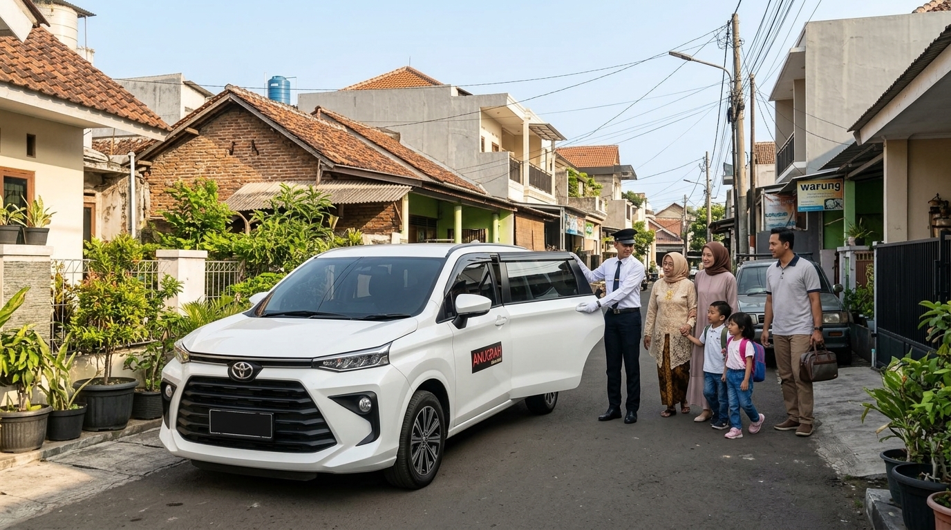rental mobil Cipinang dengan sopir profesional menjemput keluarga