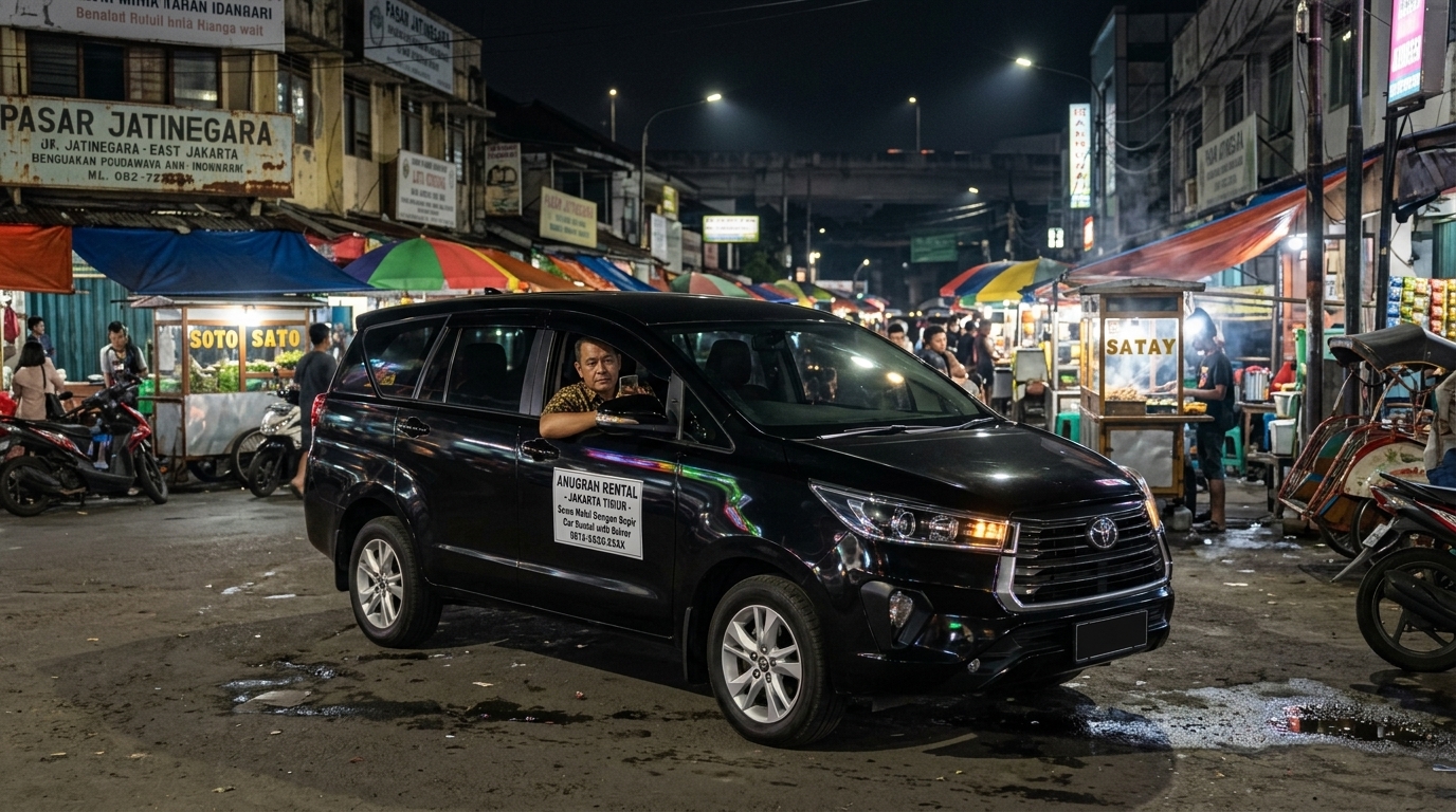 sewa mobil 24 jam Bali Mester dekat Pasar Jatinegara