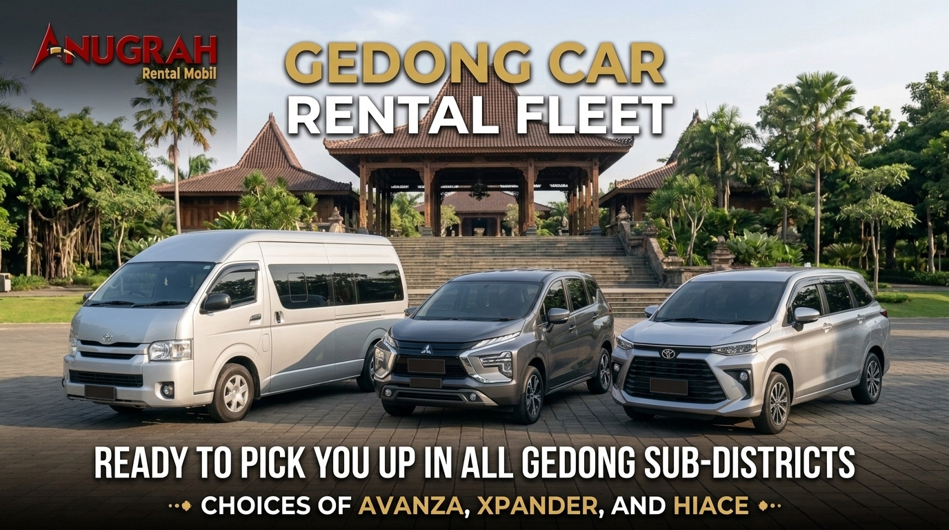 sewa mobil harian Gedong dengan pilihan Avanza dan Hiace