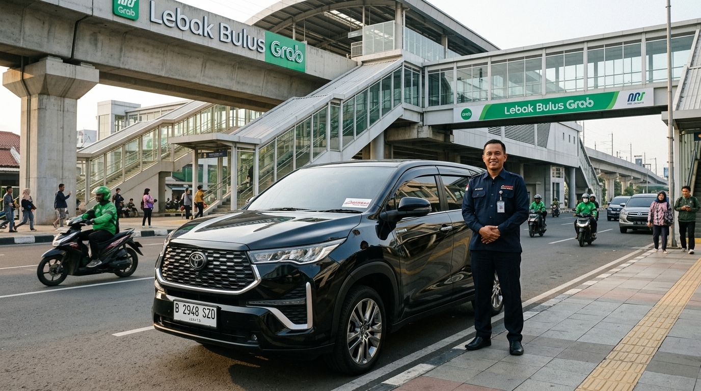 rental mobil Lebak Bulus Innova Zenix di Stasiun MRT Lebak Bulus Grab