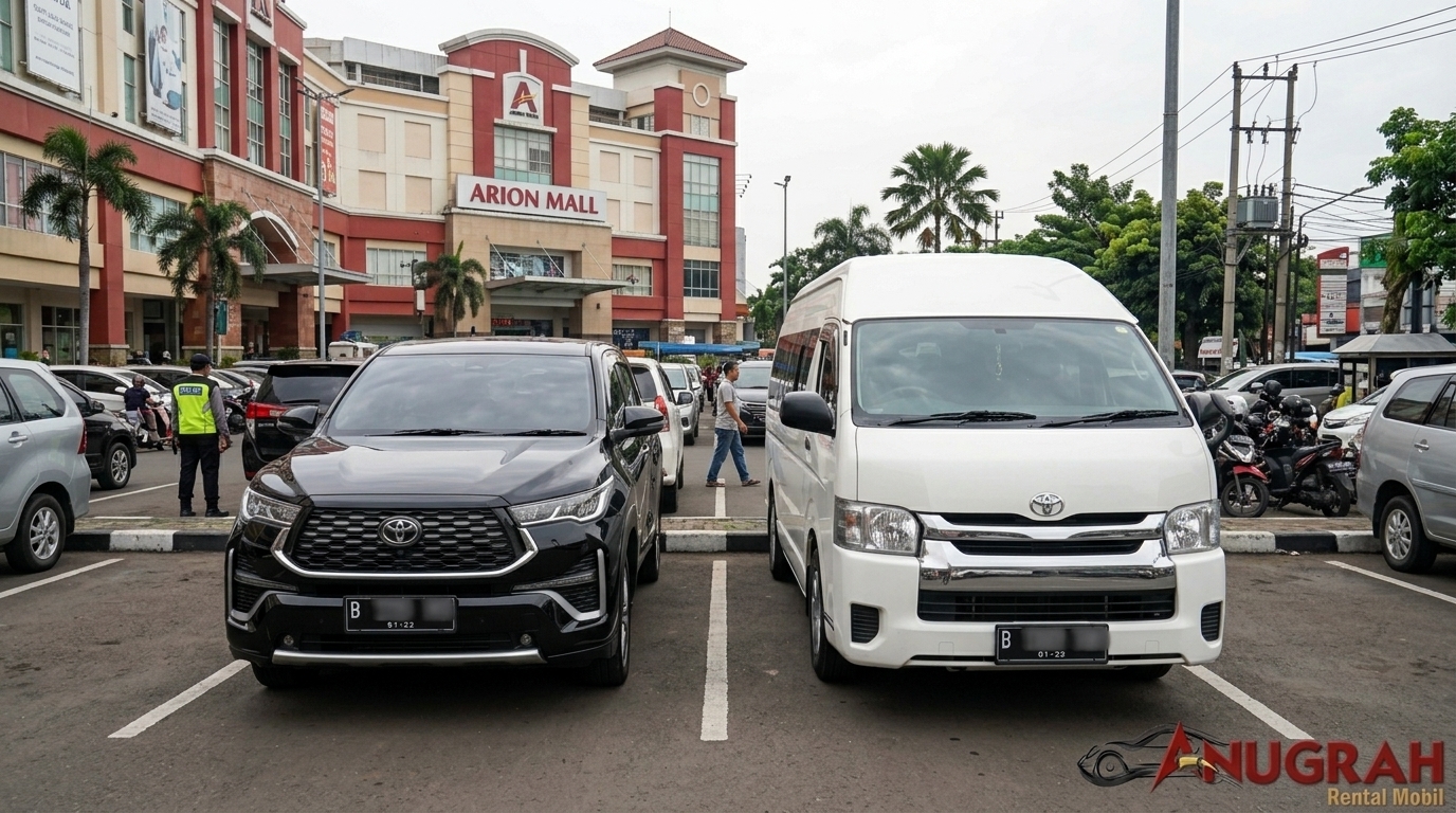 sewa mobil harian Pisangan Timur pilihan armada lengkap