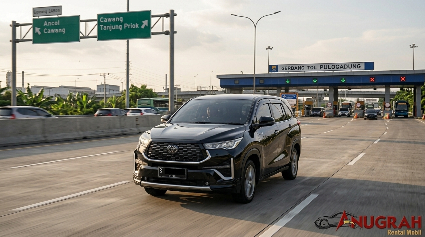 sewa mobil harian Jatinegara Kaum via Tol Pulogadung