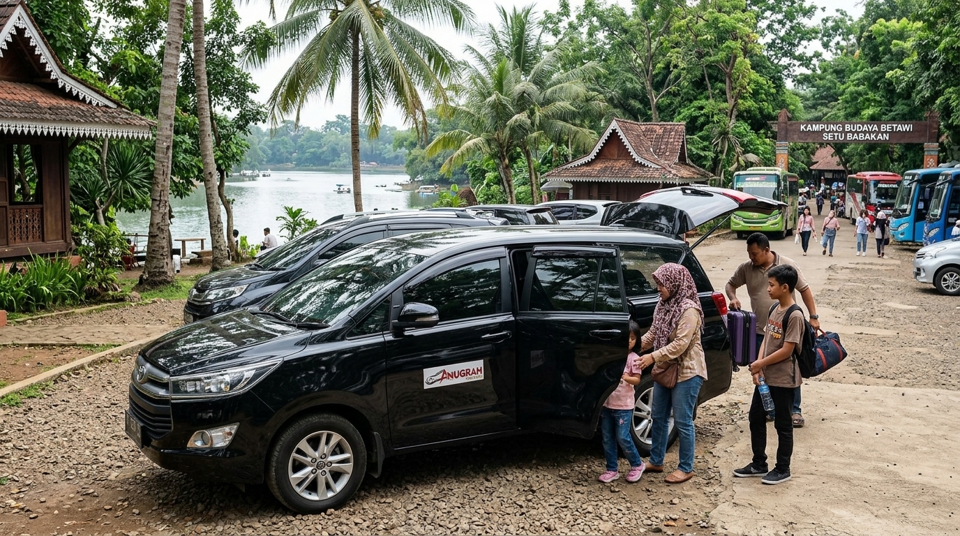 sewa mobil harian Jagakarsa untuk wisata keluarga ke Setu Babakan