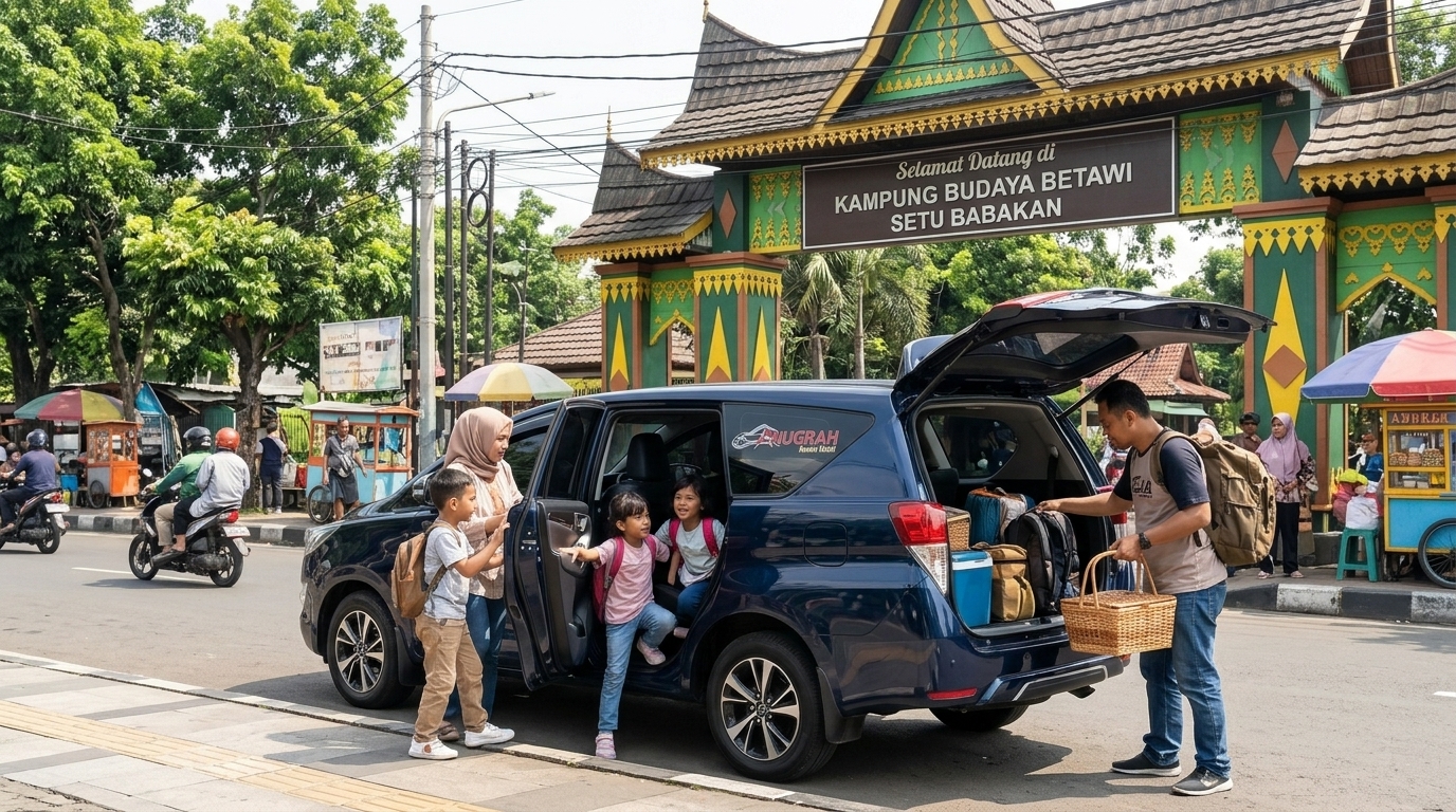 sewa mobil harian Ciganjur untuk wisata keluarga ke Setu Babakan