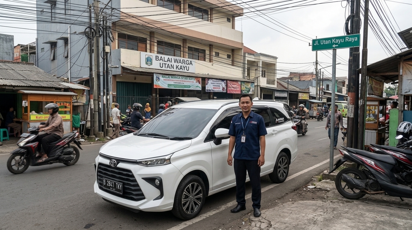 rental mobil Utan Kayu Utara dengan sopir di Jalan Utan Kayu Raya