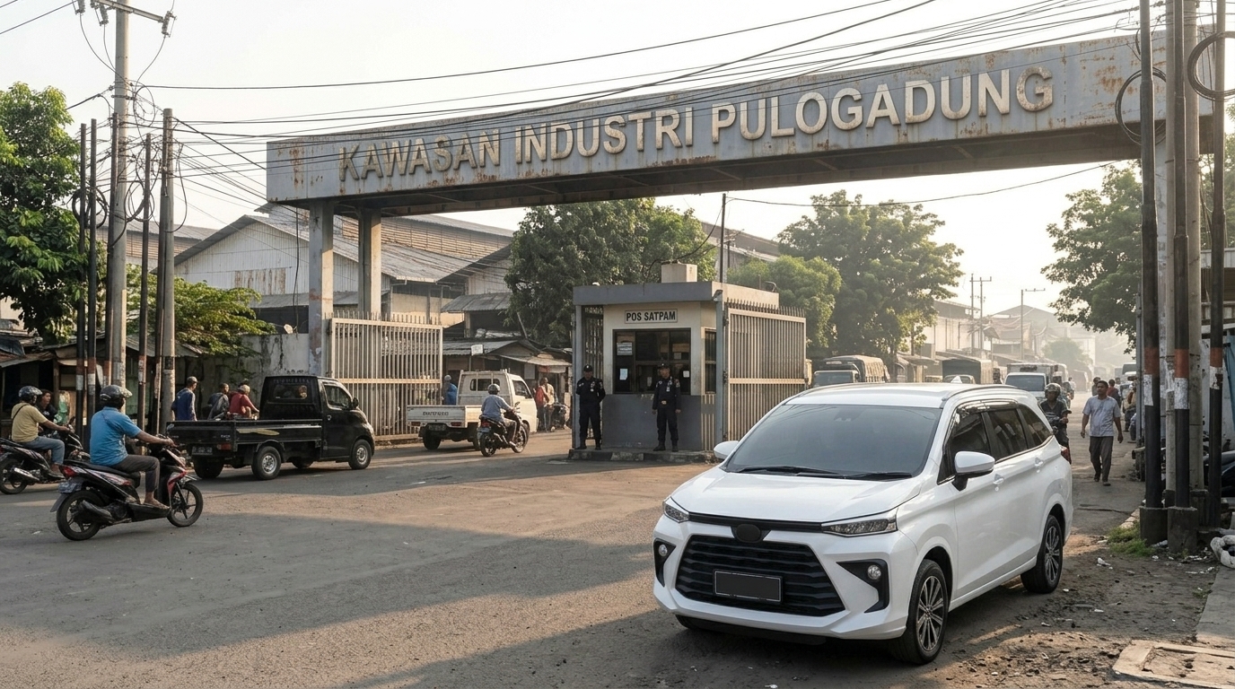 rental mobil Pulo Gadung di kawasan industri Pulogadung Jakarta Timur