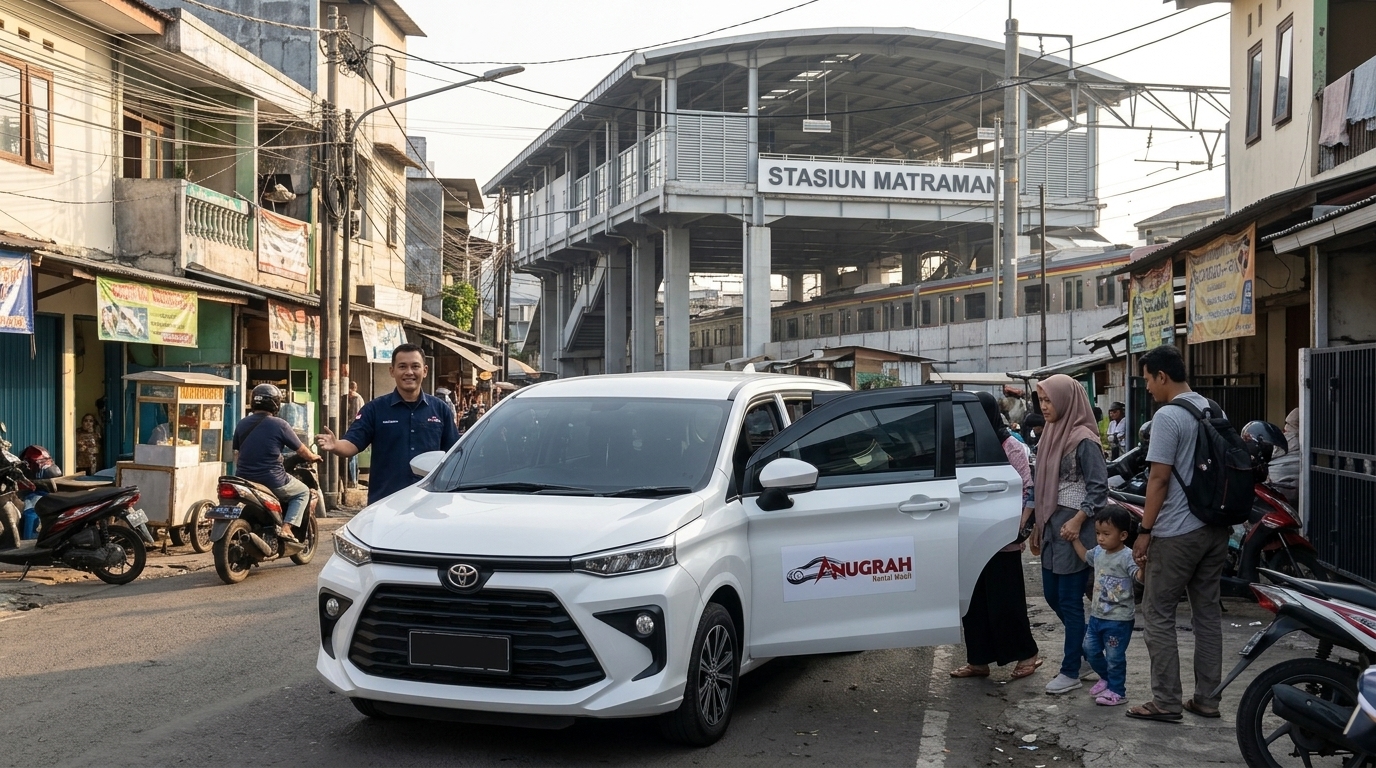 rental mobil Kayu Manis dengan sopir jemput di depan rumah