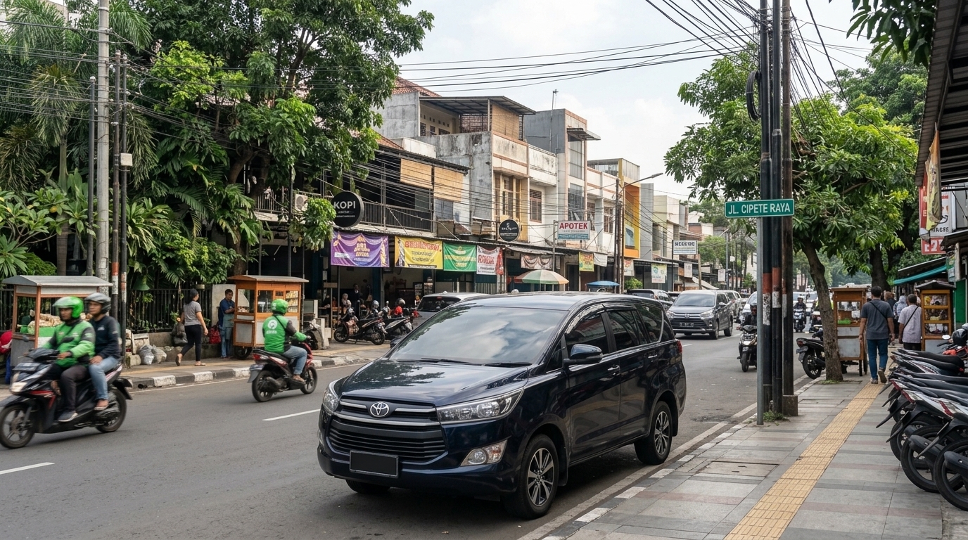 rental mobil Cipete Selatan dengan Innova Reborn di Jalan Cipete Raya