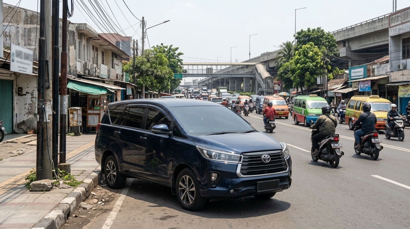rental mobil Gedong Pasar Rebo dengan unit Innova Reborn