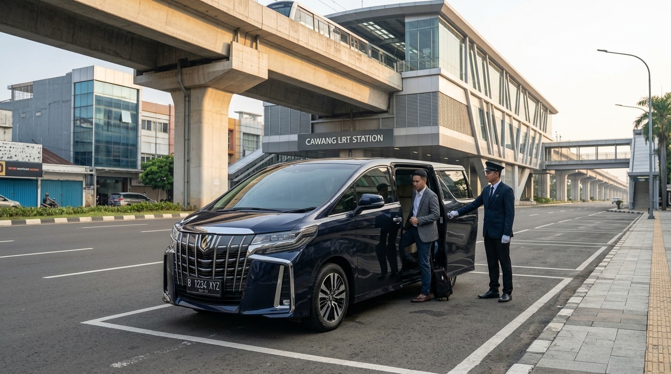 sewa mobil bandara dari Cililitan dengan sopir di Stasiun LRT Cawang