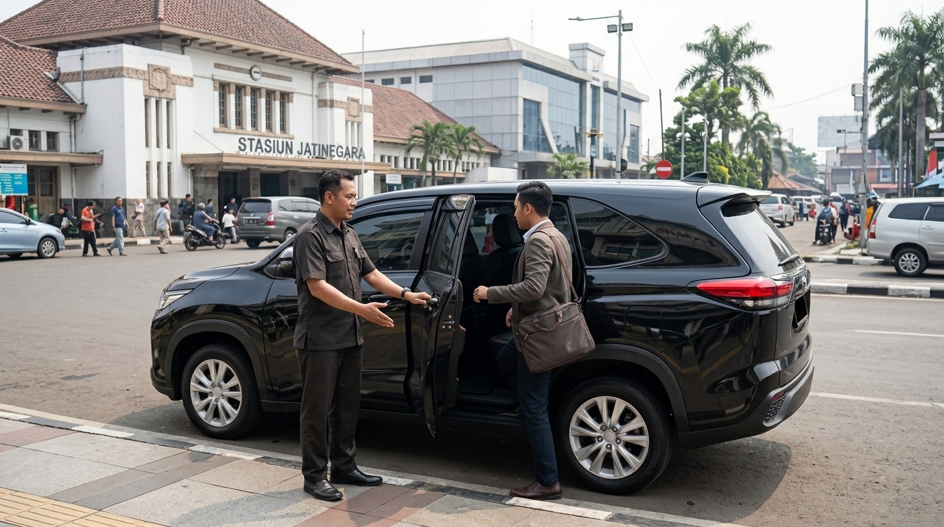 sewa mobil dekat Stasiun Jatinegara dari Kebon Manggis dengan sopir