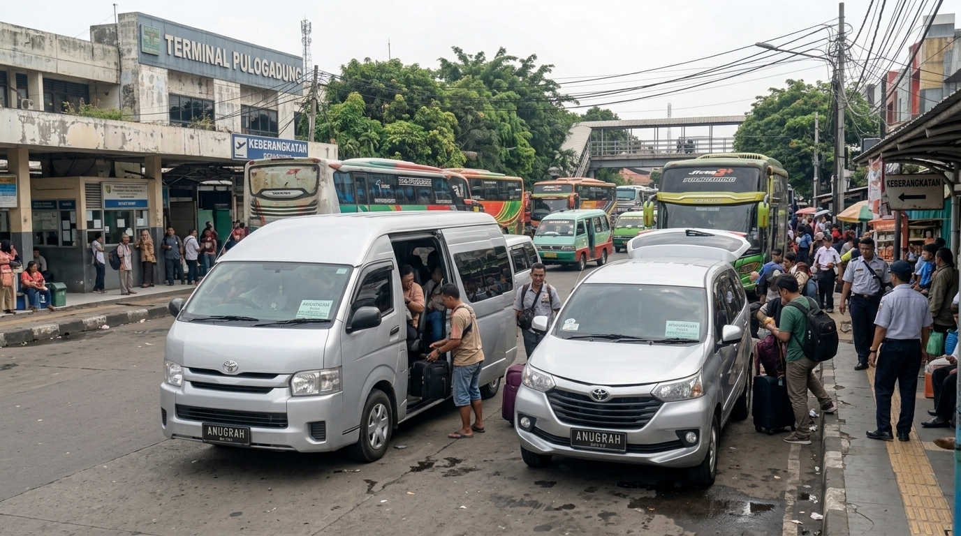 sewa mobil harian Jati dekat Terminal Pulogadung